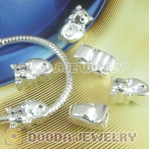 Wholesale European style silver plated beads and charms
