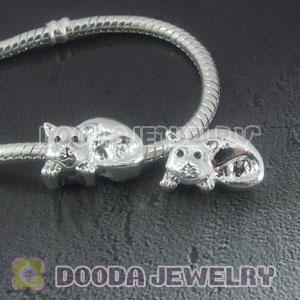 Wholesale European style silver plated beads and charms