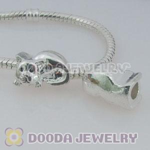 Wholesale European style silver plated beads and charms
