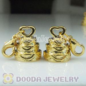 Wholesale Gold Plated Alloy Cake Charms