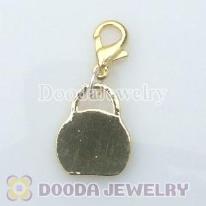 Wholesale Gold Plated Alloy Handbag Charms