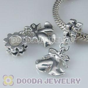 Wholesale European style silver plated beads and charms