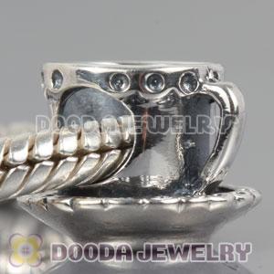 S925 Sterling Silver Jewelry Cup And Saucer Beads