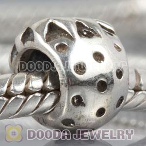 S925 Sterling Silver European Style strawberry Beads