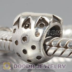 S925 Sterling Silver European Style strawberry Beads