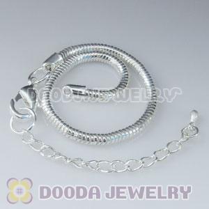 19CM Charm Jewelry silver plated hollow bracelet lobster lock