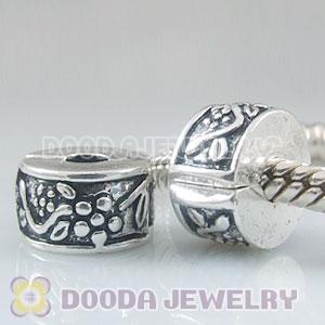 Wholesale Charm Jewelry silver plated clip beads