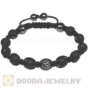 Black Onyx TresorBeads mens bracelets with Hemitite bead