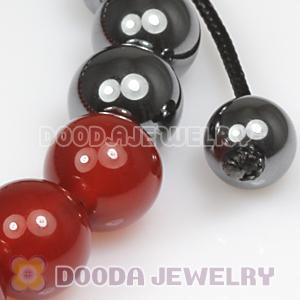 Fashion TresorBeads mens bracelets with Red agate and Hemitite 