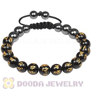 Fashion TresorBeads mens bracelets with Buddhist beads and Hemitite 