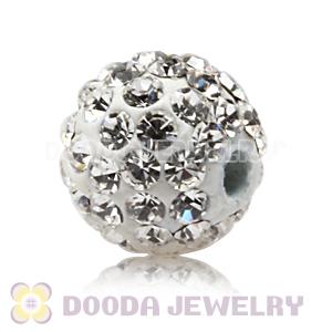 8mm handmade style Pave white Czech Crystal Bead wholesale