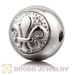 10×11mm Sterling Silver Ball Beads with Logo