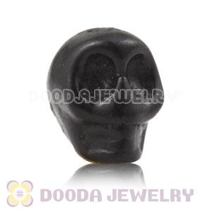 11×12mm Black Turquoise Skull Head Ball Beads 