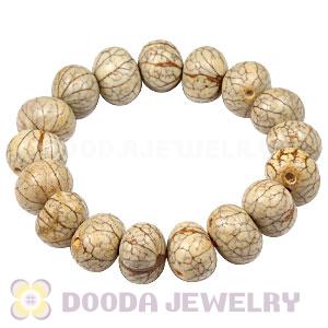 10×16mm Gold Fruit Beads Tibetan Buddhist Prayer Bracelet Wrist Mala