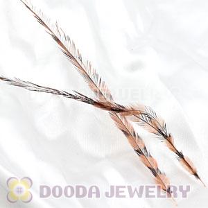 Brown Thin Striped Grizzly Bird Feather Hair Extension Wholesale