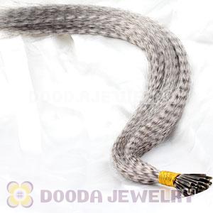 Striped Synthetic Ivory Feather Hair Extension Wholesale