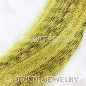 Striped Synthetic Yellow Feather Hair Extension Wholesale