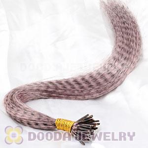 Striped Synthetic Brown Feather Hair Extension Wholesale