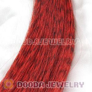 Striped Synthetic Red Feather Hair Extension Wholesale