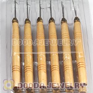 Wholesale DIY Hair Extension Tool Kit 12PCS Wooden Pulling Needle