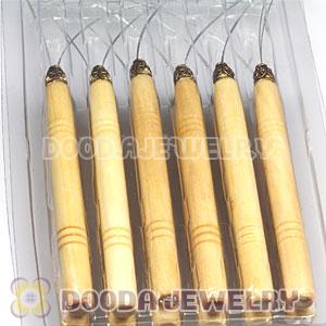 Wholesale Wooden Hair Extension 12PCS Hook Needle Threader Tool Kit 