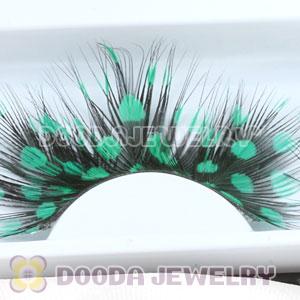 Fashion Radiant Green Feather False Eyelash Wholesale