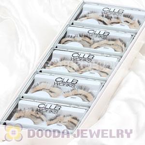 Fashion Radiant Brown Feather False Eyelash Wholesale