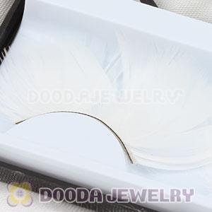 Fashion Radiant Snow White Feather False Eyelash Wholesale