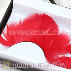 Fashion Dyed Red Feather False Eyelash Wholesale