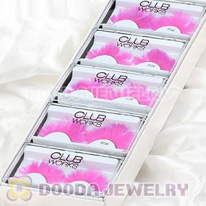 Fashion Dyed Pink Feather False Eyelash Wholesale