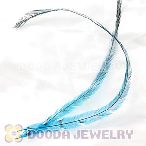 Blue Thin Striped Grizzly Bird Feather Hair Extension Wholesale