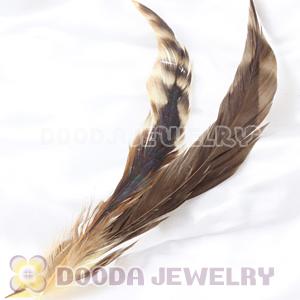 Natural Grizzly Barred Plymouth Rock Rooster Feather Hair Extensions Wholesale