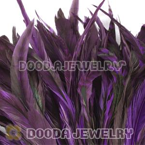 Natural Purple Barred Plymouth Rock Rooster Feather Hair Extensions Wholesale