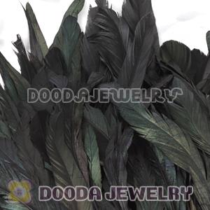 Natural Black Barred Plymouth Rock Rooster Feather Hair Extensions Wholesale