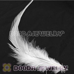 Snow White Short Solid Rooster Feather Hair Extensions Wholesale