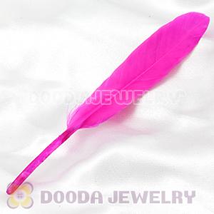 Magenta Goose Satinette Wing Feather Hair Extensions Wholesale