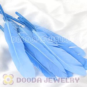Blue Red Goose Satinette Wing Feather Hair Extensions Wholesale