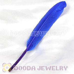 Ocean Blue Red Goose Satinette Wing Feather Hair Extensions Wholesale
