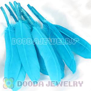 Royal Blue Red Goose Satinette Wing Feather Hair Extensions Wholesale
