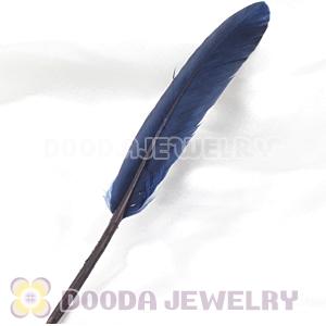 Ink Blue Red Goose Satinette Wing Feather Hair Extensions Wholesale