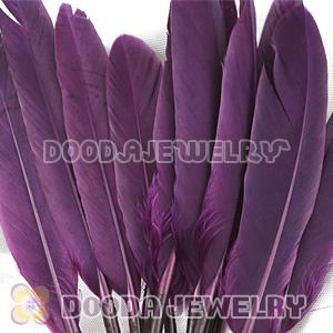 Noble Purple Goose Satinette Wing Feather Hair Extensions Wholesale