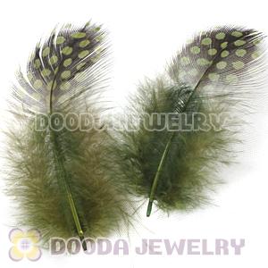 Cyan Guinea Fowl Feather Hair Extensions Wholesale