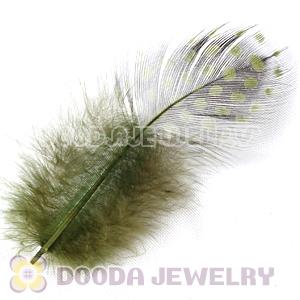 Cyan Guinea Fowl Feather Hair Extensions Wholesale