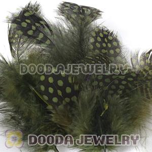 Cyan Guinea Fowl Feather Hair Extensions Wholesale