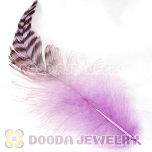Natural Striped Fushia Grizzly Rooster Feather Hair Extensions Wholesale