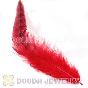 Natural Striped Red Grizzly Rooster Feather Hair Extensions Wholesale