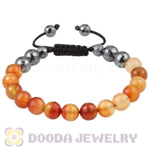 Fashion TresorBeads Men Bracelet With Faceted Agate And Hematite 