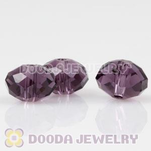 8mm Handmade Style Purple Faceted Crystal Glass Beads Wholesale