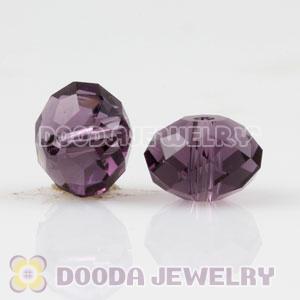 8mm Handmade Style Purple Faceted Crystal Glass Beads Wholesale