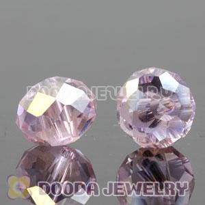 8mm Handmade Style Pink Faceted Crystal Glass Beads Wholesale